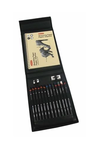Derwent Sketching Wallet, 17 Pieces Per Set (2300218)