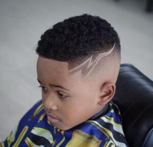 Lightning Bolt Shaved Design
