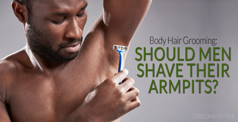 men shave armpits FI