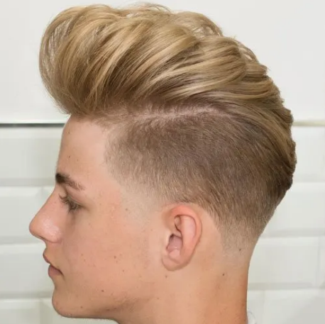 Modern Pompadour + Classic Taper Fade Cut